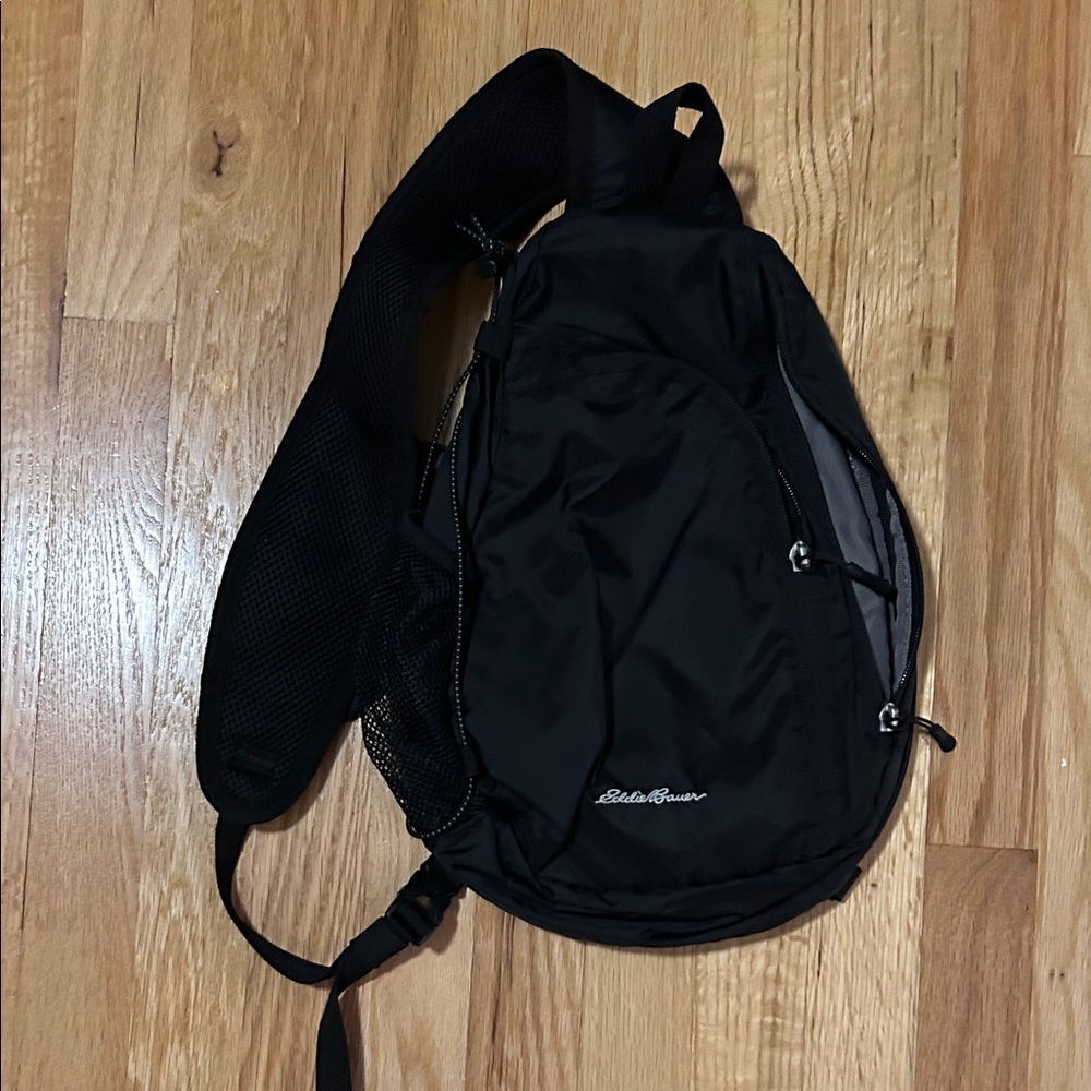 Eddie Bauer Black Crossbody Backpack